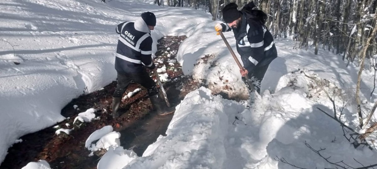 Ordu’da Kar Altında İçme Suyu İçin OSKİ 400 Kişilik Ekip Sahada