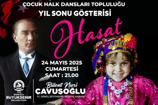 Denizli'de Çocuklar Anadolu Halk Oyunlarını Sergileyecek
