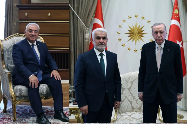 Erdoğan, DSP ve HÜDA PAR Liderleriyle Görüştü
