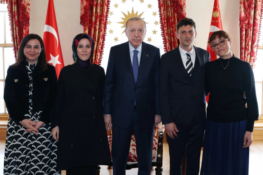 Erdoğan, Minguzzi ailesine taziyede bulundu
