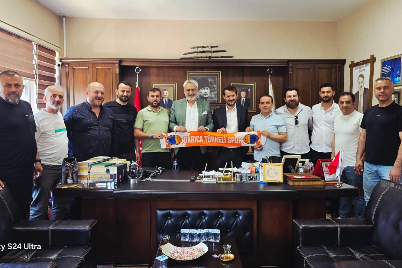 Darıca Türkelispor, Aydın'ı Başkanlıkta Tebrik Etti

