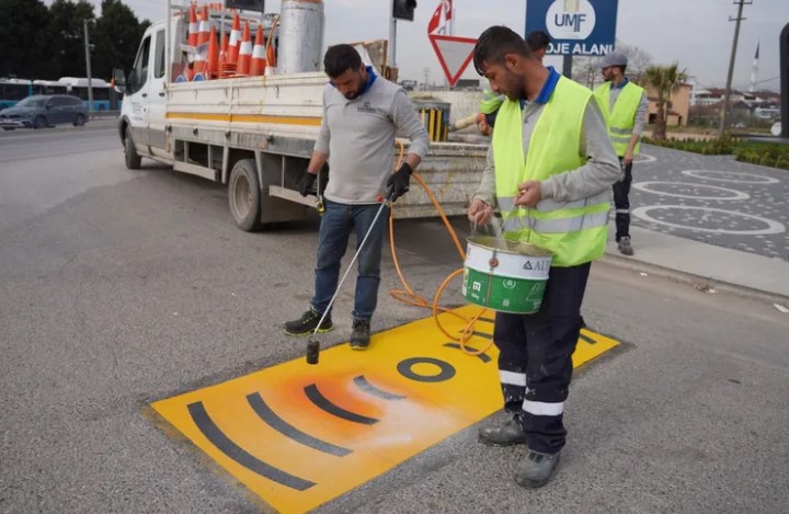 Kocaeli'nde Trafik Güvenliği İçin Yeni Çizgiler
