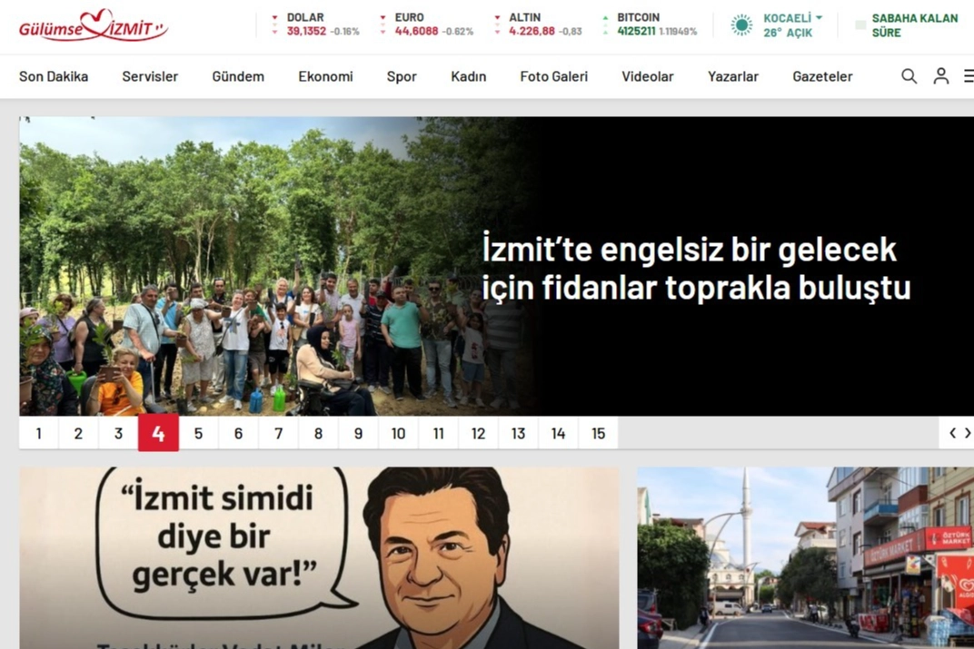 İzmit Belediyesi sitesi 2 milyon sayfa görüntülenmesine ulaştı
