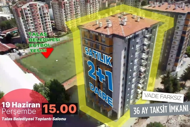 Talas'ta Taksitli Villa ve Daire İhaleleri
