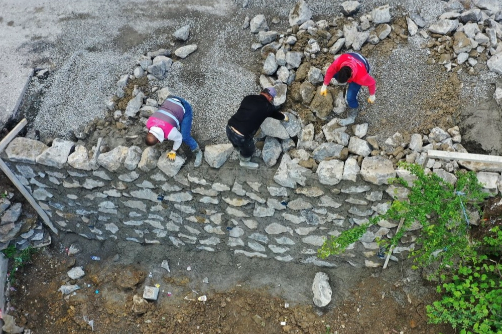 Ordu'da Heyelan Riskine Karşı Taş Duvar Örneği
