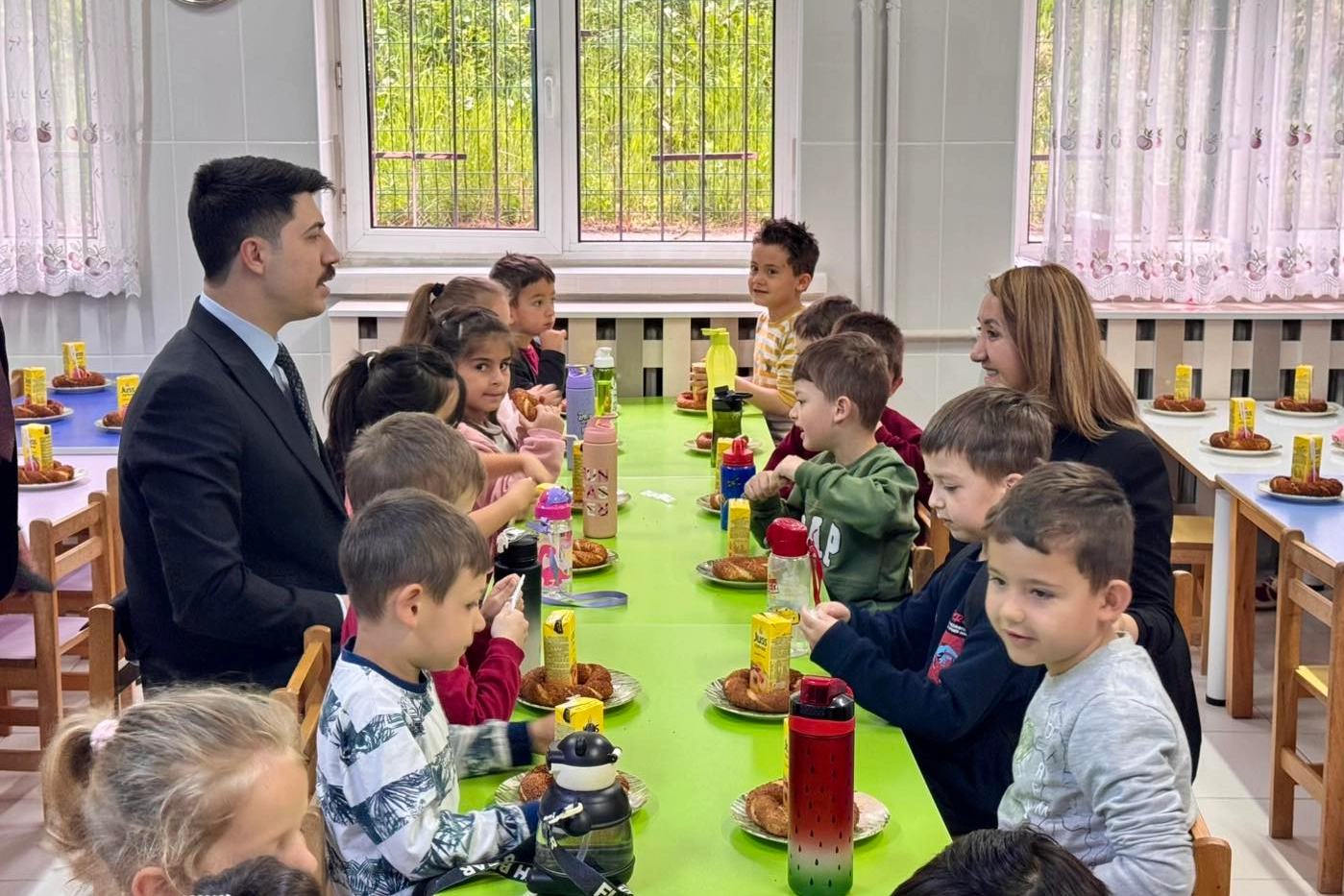 Pazaryeri'nde Miniklerle Kaymakam ve Başkan Buluştu
