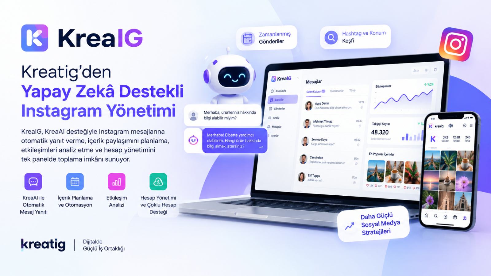 Kreatig’den Yapay Zekâ Destekli Instagram Yönetimi: KreaIG